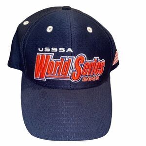USSSA World Series Navy Ball Cap Adjustable Strap